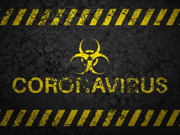 Grunge Coronavirus Texturizado Fondo Ilustración Vectorial — Vector de stock