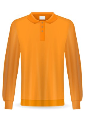 Beyaz arka planda eşofman üstü. Vektör illüstrasyonu.