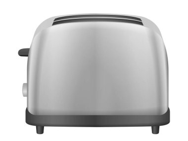 Beyaz arka planda bir tost makinesi. Vektör illüstrasyonu.