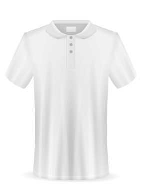 Beyaz arka planda tişört. Vektör illüstrasyonu.