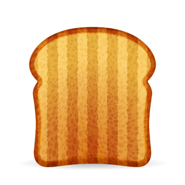 Bread Toast White Background Vector Illustration — Stock Vector