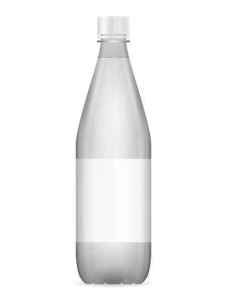 Bouteille Eau Sur Fond Blanc Illustration Vectorielle — Image vectorielle