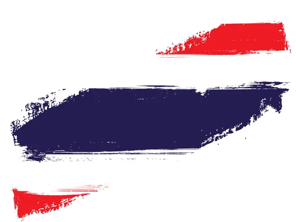 Bendera Grunge Thailand - Stok Vektor