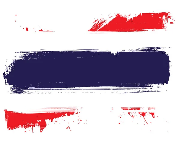 Flaga Tajlandii grunge — Wektor stockowy