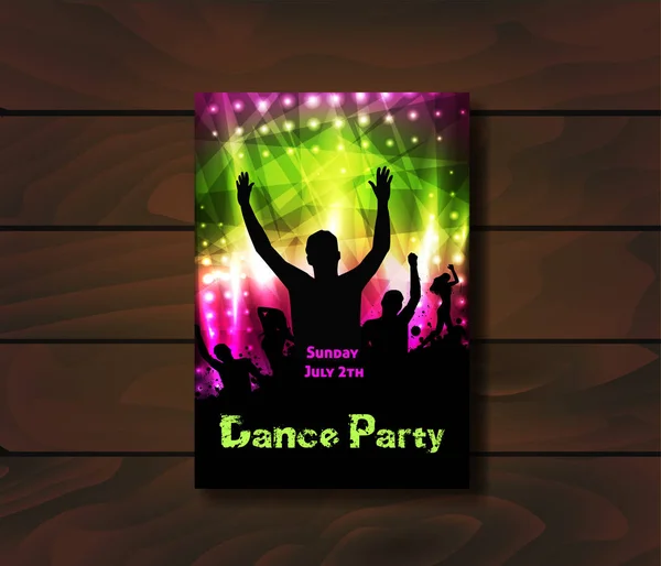 Poster for party template — Stock Vector