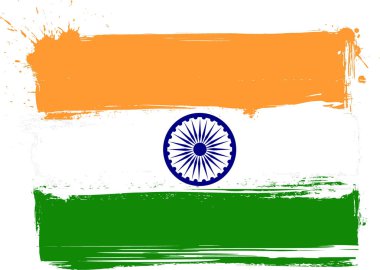 Grunge Hindistan bayrağı