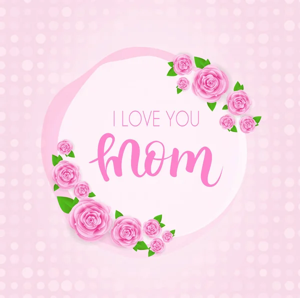Mother's day greeting card. — Stock Vector