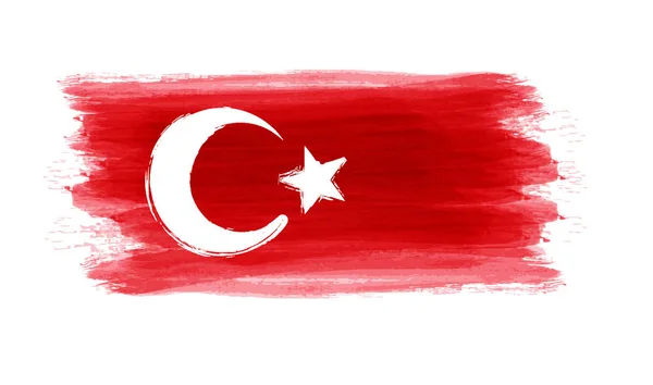 Grunge Turkiet flagga — Stock vektor