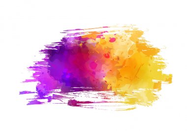 Watercolored fırçalanmış arka plan