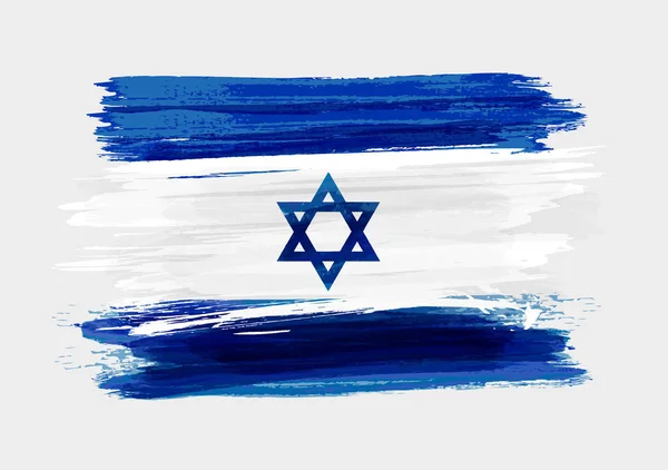 Israel grunge flag — Stock Vector