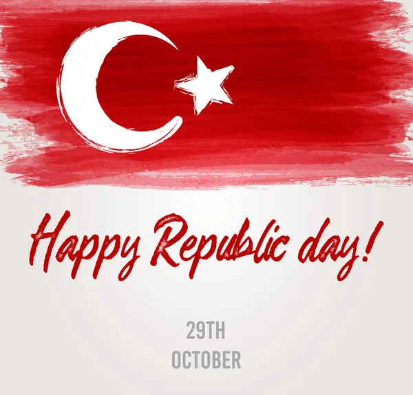 На тлі свято День Турецька Республiка — стоковий вектор