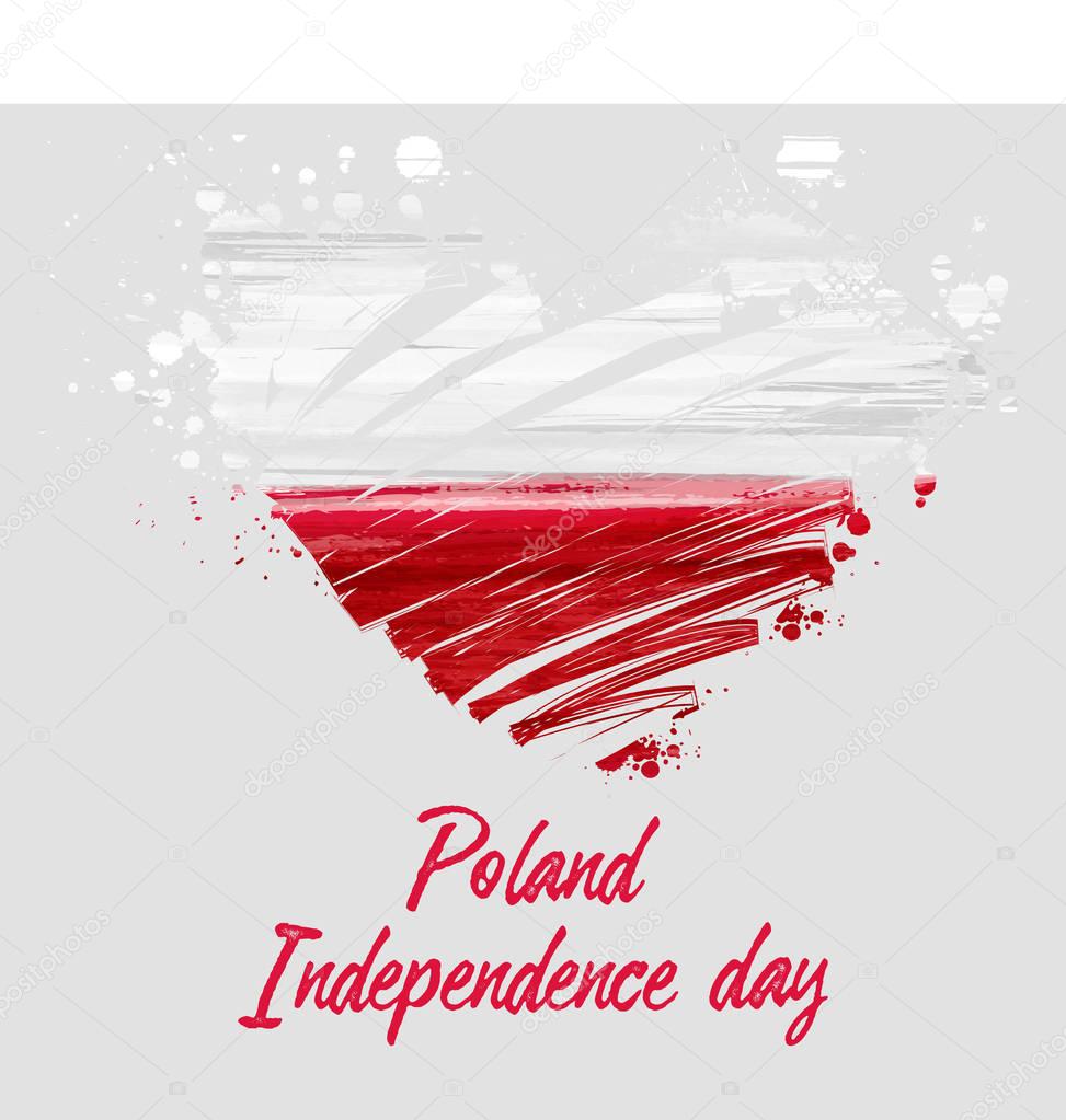 Poland National Independence day holiday background.