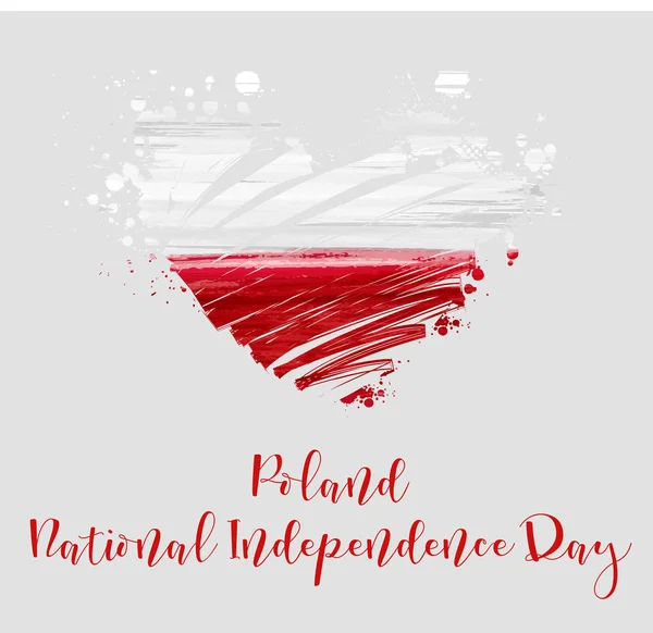 Polen Nationaler Unabhängigkeitstag Feiertag Hintergrund. — Stockvektor