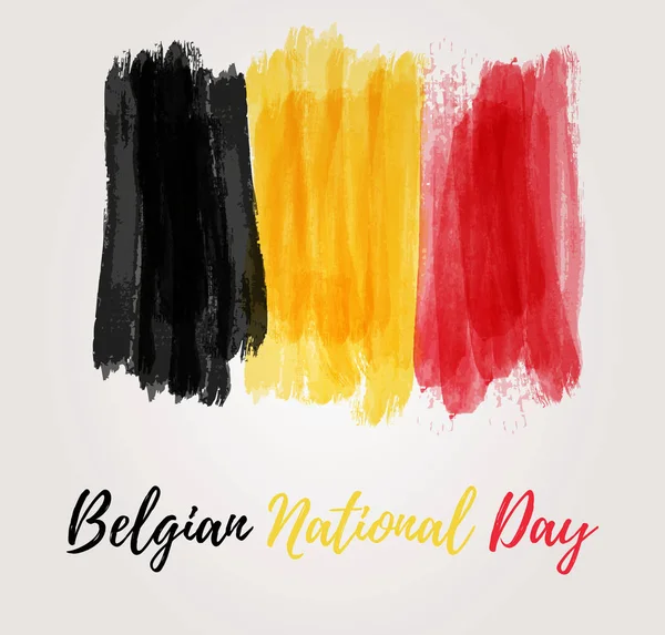 Belçika Ulusal gün tatil — Stok Vektör