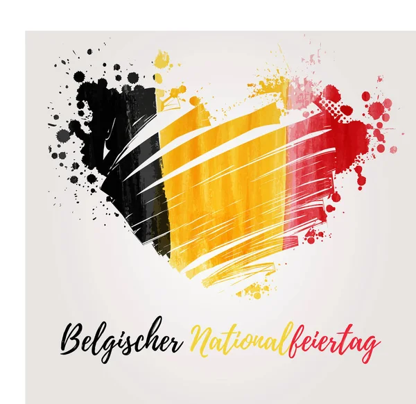 Belgische nationale dag vakantie — Stockvector