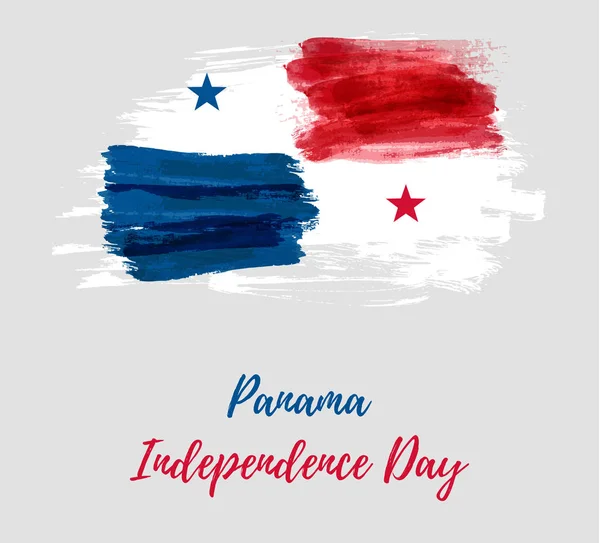 Latar belakang Hari Kemerdekaan Panama - Stok Vektor