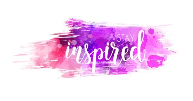 Watercolored arka plan üzerinde yazı