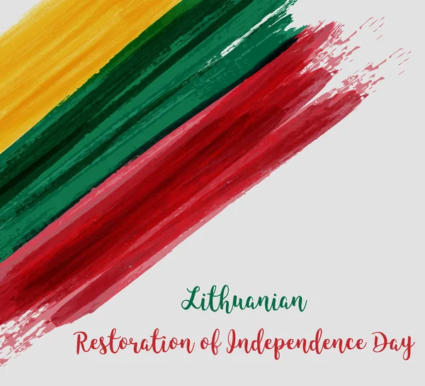 Litouwse herstel van de onafhankelijkheid dag — Stockvector
