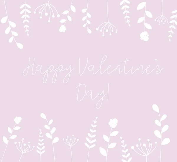 Tarjeta de felicitación del día de San Valentín — Vector de stock