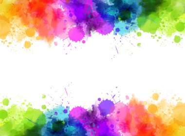 Waterocolor sıçrama afiş