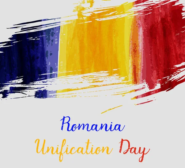 Rumania Gran historia del día de la Unión — Archivo Imágenes Vectoriales