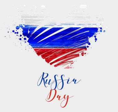 Russia Day holiday background clipart