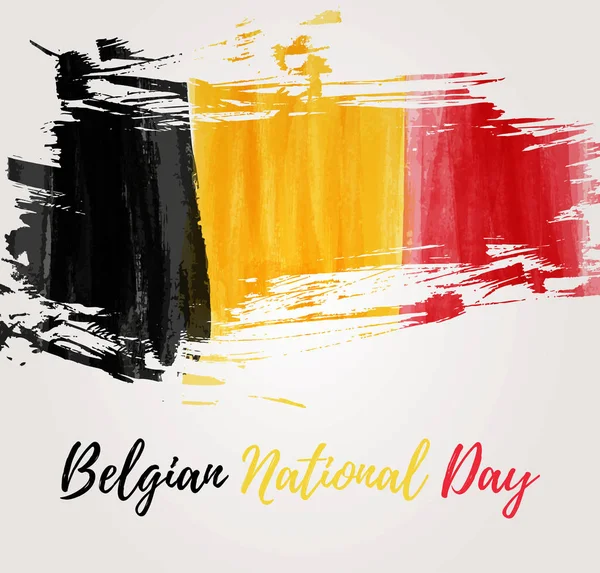 Belgischer Nationalfeiertag — Stockvektor