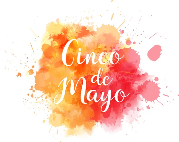 Cinco de Mayo respingo blot — Vetor de Stock