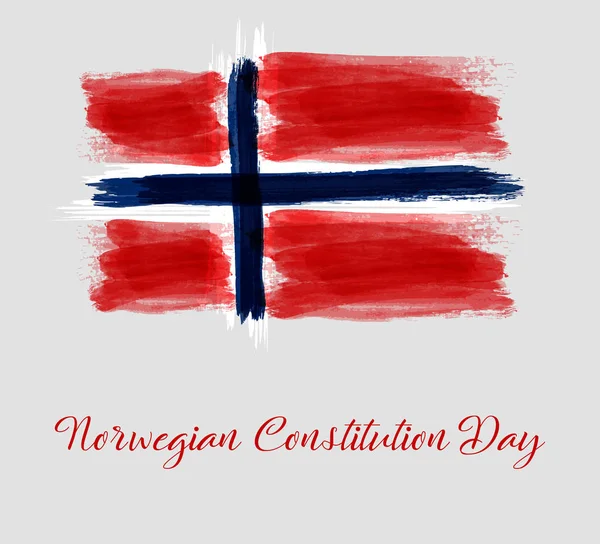 Constitution norvégienne jour férié — Image vectorielle