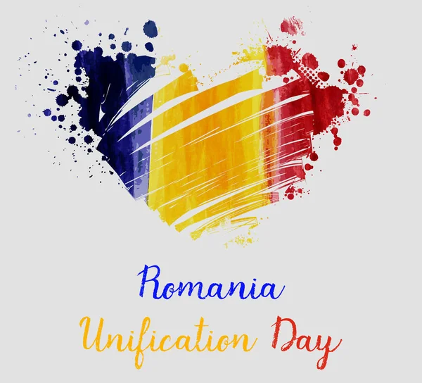 Romania Unification day background — Stock Vector