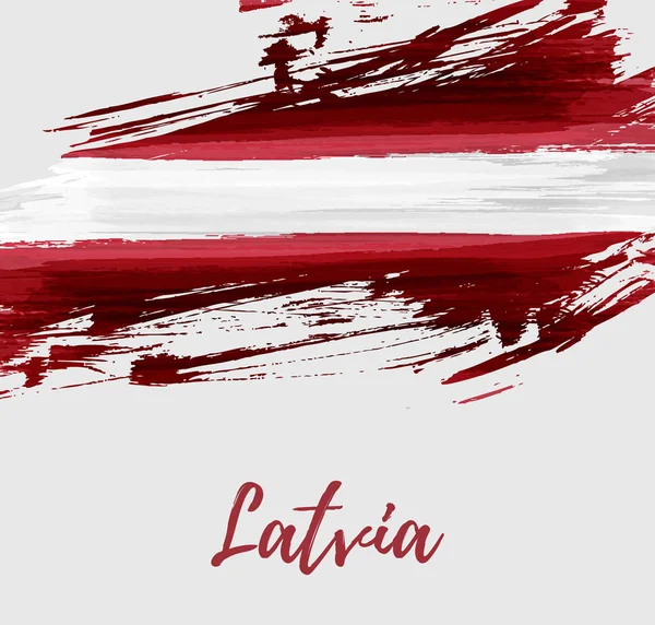 Republiken Lettlands flagga bakgrund — Stock vektor