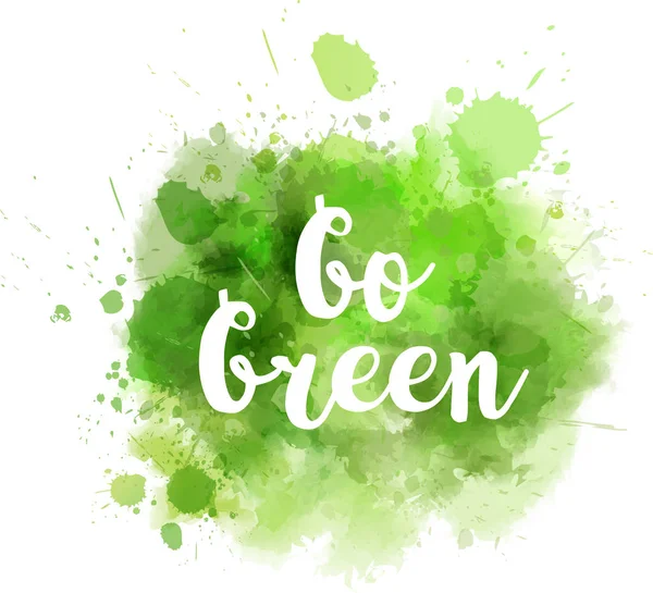 Πηγαίνετε πράσινο έννοια — Διανυσματικό Αρχείο