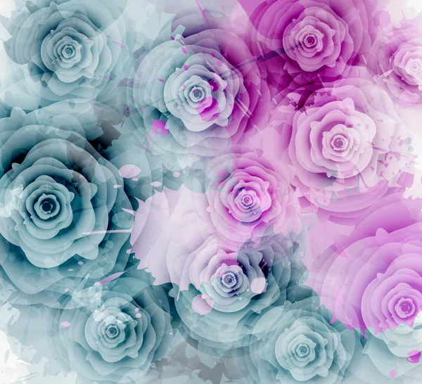Rose abstraite fond — Image vectorielle