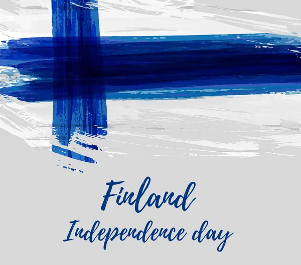 芬兰独立日 — 图库矢量图片