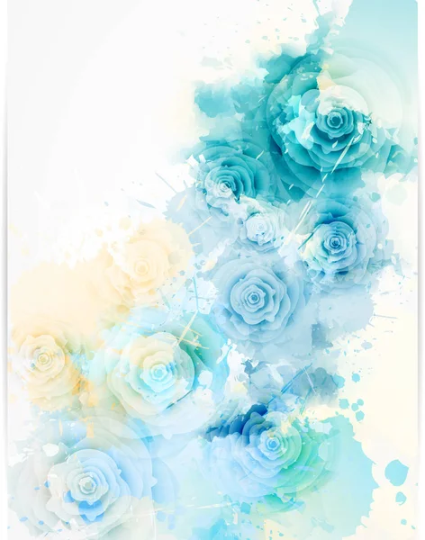 Modèle de mariage invitation florale . — Image vectorielle