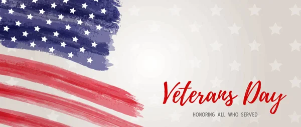 USA Veterans day banner