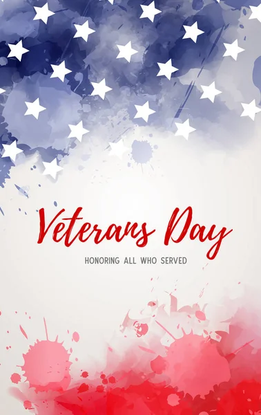 Veterans day achtergrond — Stockvector