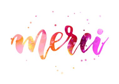 Merci suluboya harfleri