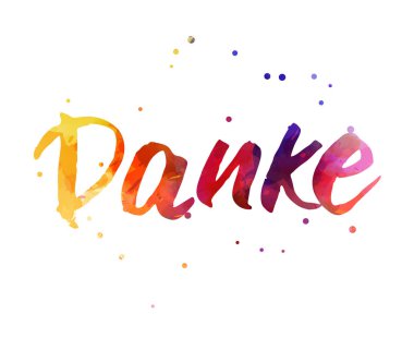 Danke modern yazı metni