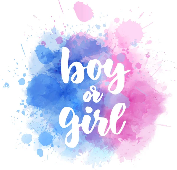 Pojke eller flicka - genus avslöja — Stock vektor