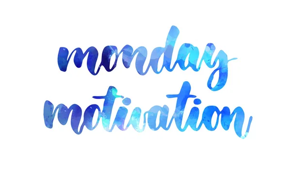 Monday motivation lettering — Stock vektor