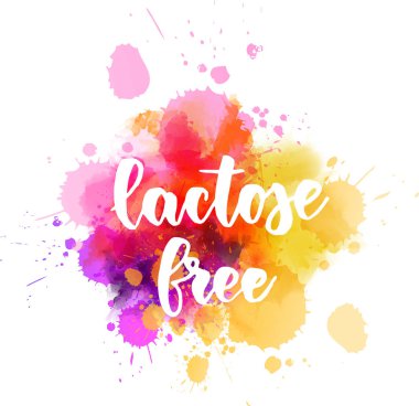 Suluboya sıçramalak laktozsuz yazı