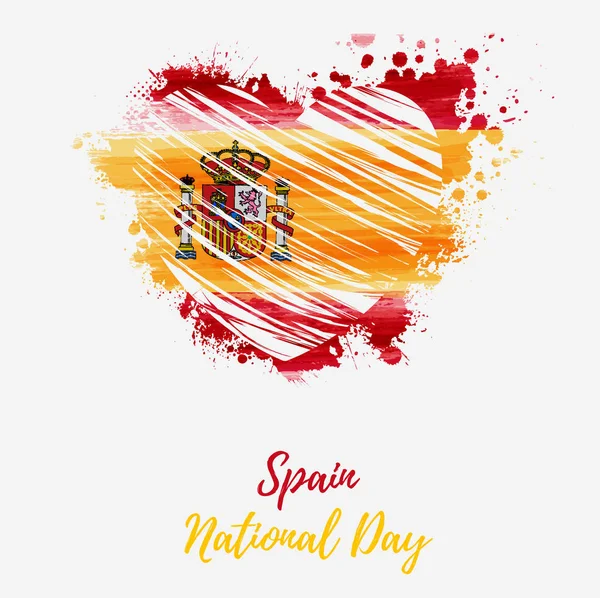 Spain National day background — 스톡 벡터