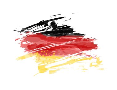 Grunge abstract flag of Germany clipart