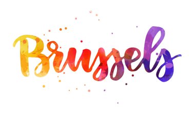 Brüksel - el yazması harfler