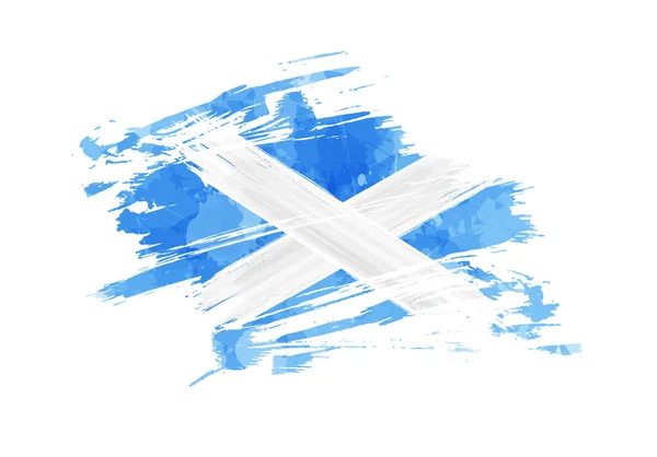 Abstract grunge Scotland flag — ストックベクタ