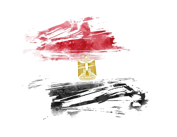 Bandera grunge abstracta de Egipto — Archivo Imágenes Vectoriales