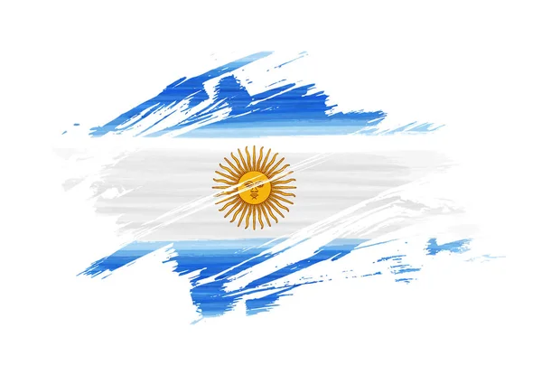 Гранж-флаг Аргентины — стоковый вектор