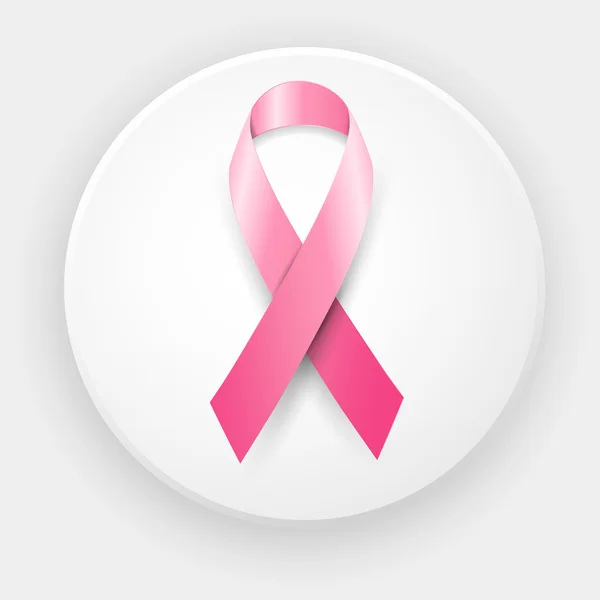 Cinta rosa del mes de la conciencia del cáncer de pecho — Archivo Imágenes Vectoriales