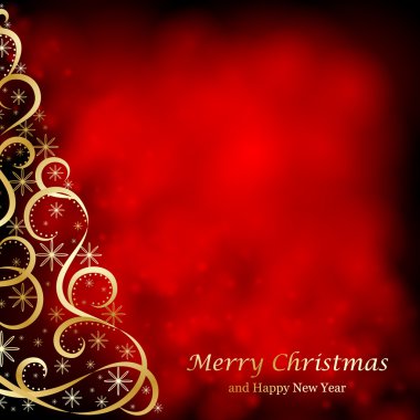 absrtact çiçek Noel ağacı arka plan,